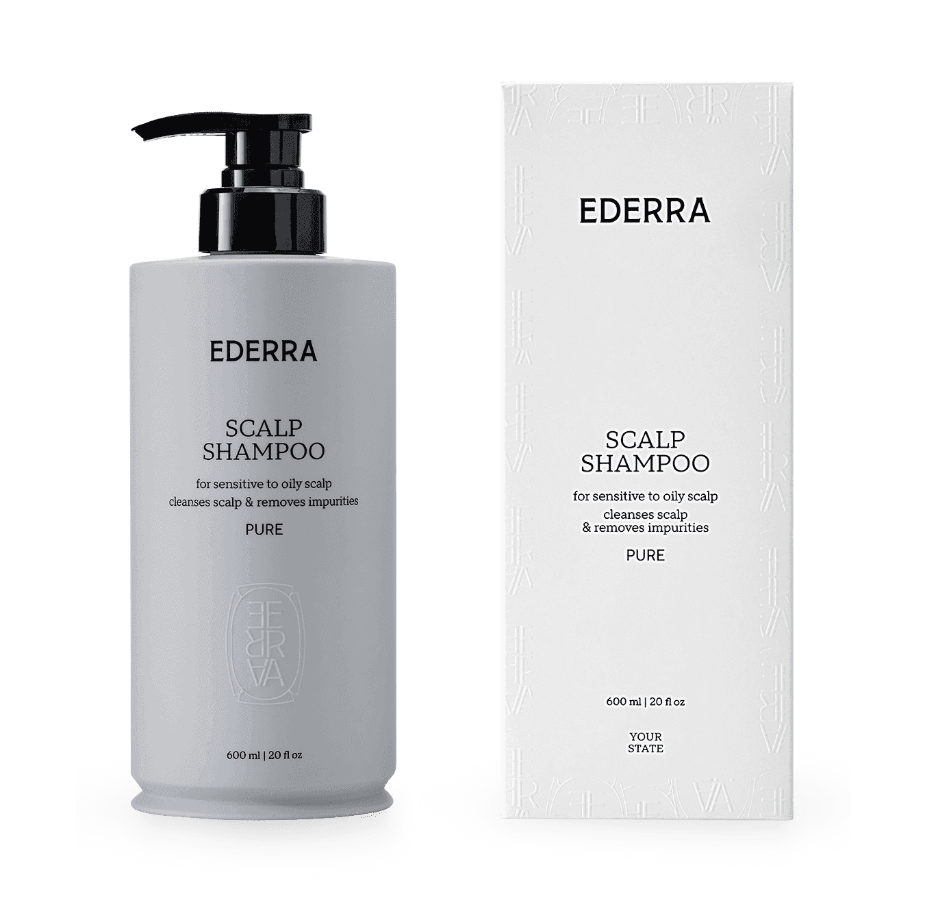 Шампунь для интенсивного очищения кожи головы (Scalp Shampoo, Ederra Pure)